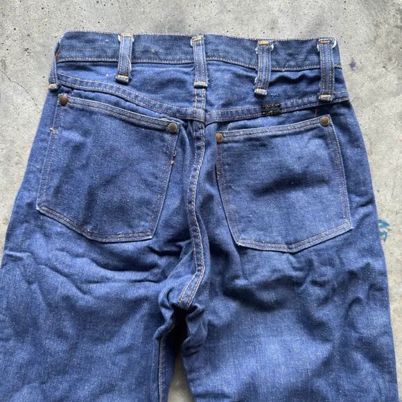 Vintage 70s Wrangler Sanforized Denim Jeans Size 26X28 - Picture 7 of 9